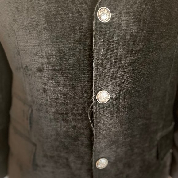 MEN'S  BLACK 3 BUTTON SPORT JACKET/BLAZER/ SPORT COAT - Picture 7 of 8